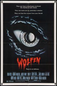 7p974 WOLFEN int'l 1sh '81 Albert Finney, Gregory Hines, Diane Venora, werewolf horror!