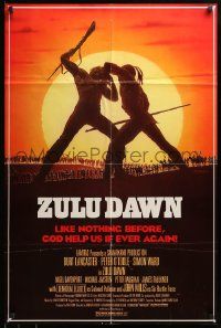 7p999 ZULU DAWN 25x35 1sh '79 Burt Lancaster, Peter O'Toole, African adventure, Topazio artwork!