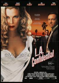 7r271 L.A. CONFIDENTIAL Aust 1sh '97 cast image of sexy Kim Basinger, Spacey, Crowe, Pearce & DeVito