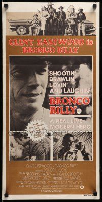 7r303 BRONCO BILLY Aust daybill '80 Clint Eastwood directs & stars, different photographic images!
