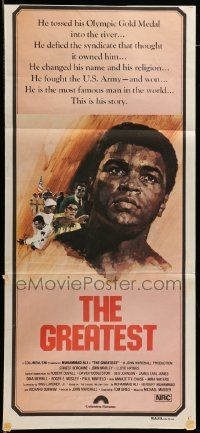 7r378 GREATEST Aust daybill '77 art of heavyweight boxing champ Muhammad Ali by Putzu!