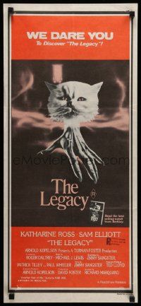 7r404 LEGACY Aust daybill '79 Katharine Ross, Sam Elliot, wild spooky cat!