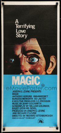 7r409 MAGIC Aust daybill '78 Richard Attenborough, ventriloquist Anthony Hopkins, dummy image!
