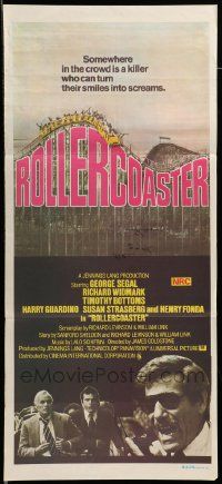 7r441 ROLLERCOASTER Aust daybill '78 George Segal, Richard Widmark, Timothy Bottoms!
