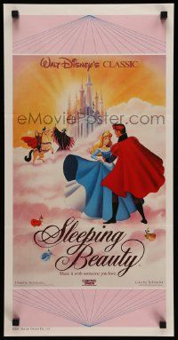 7r460 SLEEPING BEAUTY Aust daybill R87 Walt Disney cartoon fairy tale fantasy classic!
