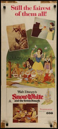 7r463 SNOW WHITE & THE SEVEN DWARFS Aust daybill R70s Walt Disney animated cartoon fantasy classic
