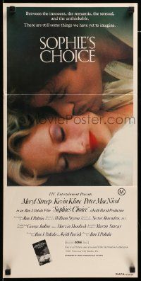 7r465 SOPHIE'S CHOICE Aust daybill '83 Alan J. Pakula, Meryl Streep, Kevin Kline, Peter MacNicol!