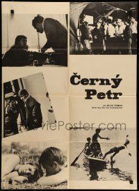 7r167 BLACK PETER Czech 23x32 '64 Milos Forman's Cerny Petr, adolescents, completely different!