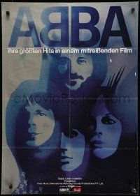 7r554 ABBA: THE MOVIE German '77 Swedish pop rock, art of all 4 band members by Kratzsch!