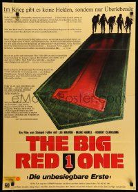 7r583 BIG RED ONE German '80 directed by Samuel Fuller, Lee Marvin, Mark Hamill in WWII!