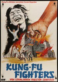 7r598 BRAVE LION German '75 Meng Shi, Fei-Chien Wu, martial arts thriller, Lutz Peltzer art!