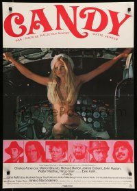 7r606 CANDY German '69 different image of very sexy Ewa Aulin near naked in airplane cockpit!
