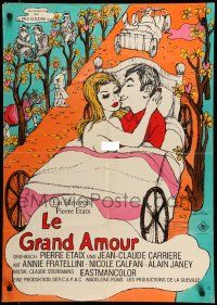 7r723 GREAT LOVE German '69 Pierre Etaix's Le Grand Amour, completely different sexy art!