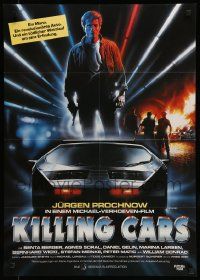 7r777 KILLING CARS German '86 cool Casaro art of Jurgen Prochnow & futuristic car!