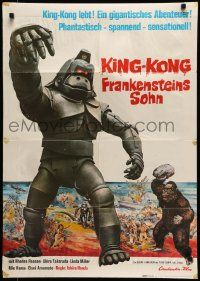 7r778 KING KONG ESCAPES German '70 Kingukongu no Gyakushu, Toho, Ishiro Honda, cool robot Kong!