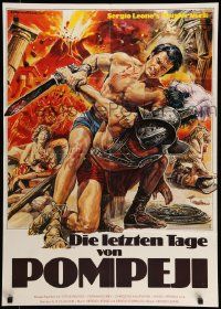 7r790 LAST DAYS OF POMPEII German R70s different art of mighty Steve Reeves by Enzo Sciotti!