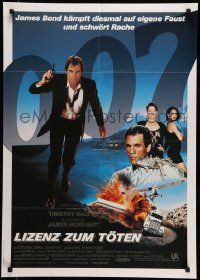 7r803 LICENCE TO KILL German '89 Timothy Dalton as James Bond, he's out for revenge!