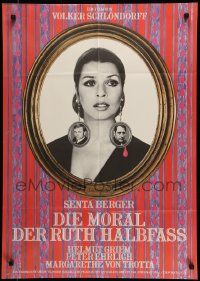 7r831 MORALS OF RUTH HALBFASS German '72 cool portrait image of pretty Senta Berger!