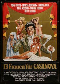 7r913 SOME LIKE IT COOL German '78 Tony Curtis and his many lovers, Casanova & Company!