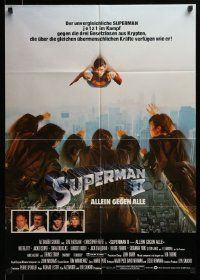 7r926 SUPERMAN II German '81 Christopher Reeve, Terence Stamp, great image of villains!
