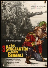 7r942 THREE SERGEANTS OF BENGAL German '66 Lenzi, I Tre Sergenti del Bengala art by Rolf Goetze!