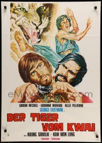 7r944 TIGER FROM RIVER KWAI German '75 George Eastman, cool kung fu art by Zanca!