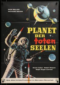 7r971 WAR OF THE SATELLITES German '63 the ultimate in scientific monsters, cool astronaut art!