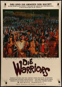 7r974 WARRIORS German '79 Walter Hill, Jarvis artwork of the armies of the night!