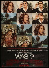 7r977 WHAT German '73 Marcello Mastroianni, Hugh Griffith, Roman Polanski comedy!