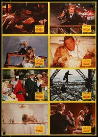 7r164 VIEW TO A KILL German LC poster '85 images of Roger Moore as Bond, eight different images!