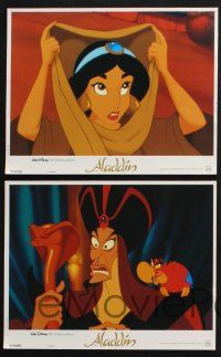 7r117 ALADDIN 4 French LCs '92 classic Walt Disney Arabian fantasy cartoon!