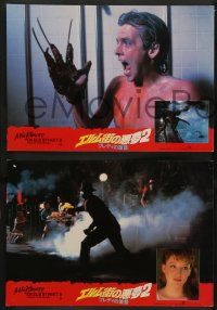 7r069 NIGHTMARE ON ELM STREET 2 5 Japanese LCs '86 different Robert Englund as Freddy Krueger!