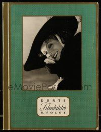 7s014 BUNTE FILMBILDER II. FOLGE German 9x12 cigarette card album '30s 250 cards w/ color frames!