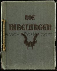 7s010 DIE NIBELUNGEN German 10x13 cigarette card album '24 contains 75 cards on 15 pages!