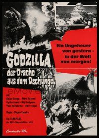 7s035 GAMERA VS. BARUGON German pressbook '67 unfolds to cool 12x17 poster!