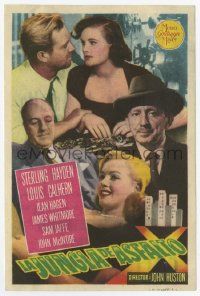 7s698 ASPHALT JUNGLE Spanish herald '51 Marilyn Monroe, Sterling Hayden, John Huston, different!