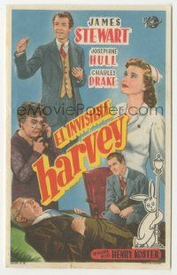 7s791 HARVEY Spanish herald '52 Josephine Hull, James Stewart & 6 foot imaginary rabbit, different