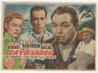 7s820 KEY LARGO Spanish herald '49 Humphrey Bogart, Lauren Bacall, Robinson, Barrymore, different!