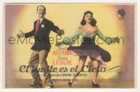 7s925 SKY'S THE LIMIT Spanish herald '45 different image of Fred Astaire & Joan Leslie dancing!