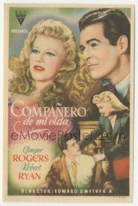 7s945 TENDER COMRADE Spanish herald '46 different images of pretty Ginger Rogers & Robert Ryan!