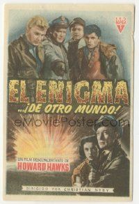 7s950 THING Spanish herald '52 Howard Hawks classic horror, cool different image of top cast!