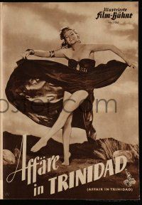 7s207 AFFAIR IN TRINIDAD German program '52 completely different images of sexiest Rita Hayworth!