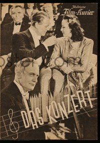 7s153 DAS KONZERT German program '44 Paul Verhoeven's The Concert, Harry Liedtke's last film!