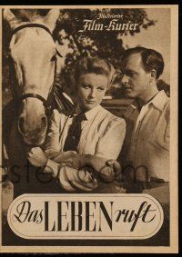 7s129 DAS LEBEN RUFT German program + postcard '44 Arthur Maria Rabenalt's forbidden Life Calls!
