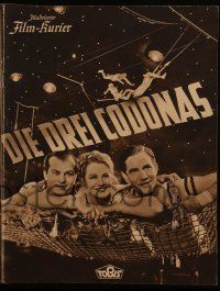 7s158 DIE DREI CODONAS German program '40 family of circus trapeze performers!