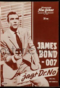 7s322 DR. NO German program '63 different images of Sean Connery as James Bond & Ursula Andress!