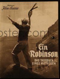 7s160 EIN ROBINSON German program '40 directed by Arnold Fanck, man shipwrecked on island!