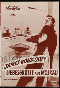 7s345 FROM RUSSIA WITH LOVE German program '64 different images of Sean Connery as James Bond 007!