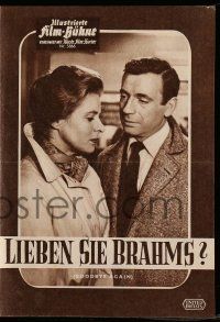 7s362 GOODBYE AGAIN German program '61 Ingrid Bergman, Yves Montand, Anthony Perkins, different!