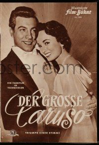 7s365 GREAT CARUSO German program '52 different images of Mario Lanza & with pretty Ann Blyth!